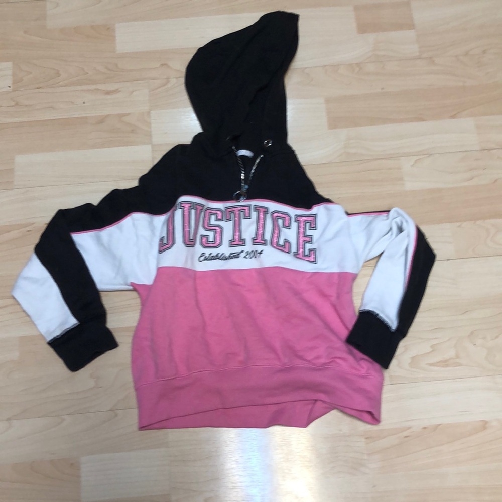 Justice zip up hoodie